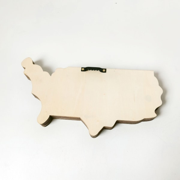 1 pendant, map, wooden crafts, home decoration supplies, pendant