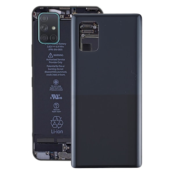 Batteri Bagcover til Samsung Galaxy A51 5g Sm-a516 Sort