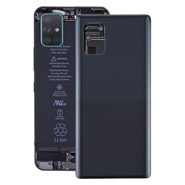 Batteribakdeksel for Samsung Galaxy A51 5g Sm-a516 Svart