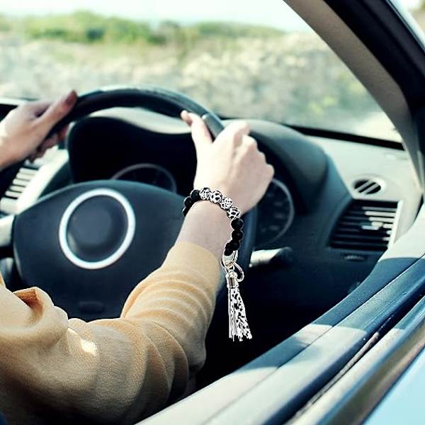 Damer Bilnøgle Ring Pige Armbånd Nøgle Ring