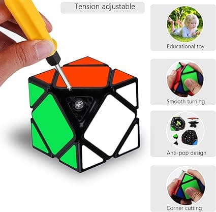 Magisk Smidig Hastighetskub Pussel Twist Magic Cube barn vuxen