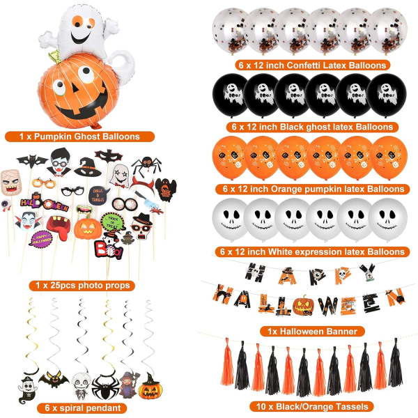 Halloween Balloner - Halloween Dekorationer, Halloween Tapet