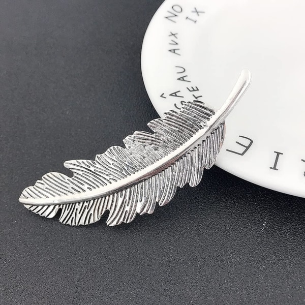 Sett med 3 hårklipp Bladformet hårklipp Minimalistisk metalldesign
