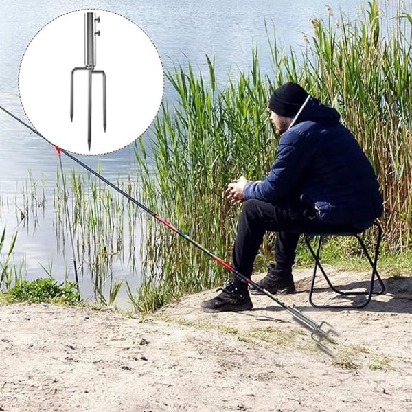 Multifunktionel fiskeparaply jordspids fiskejordspids