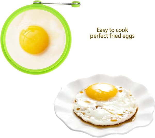 Stekt eggform for stekepanne Egg Rings Silikonpannekakeform R