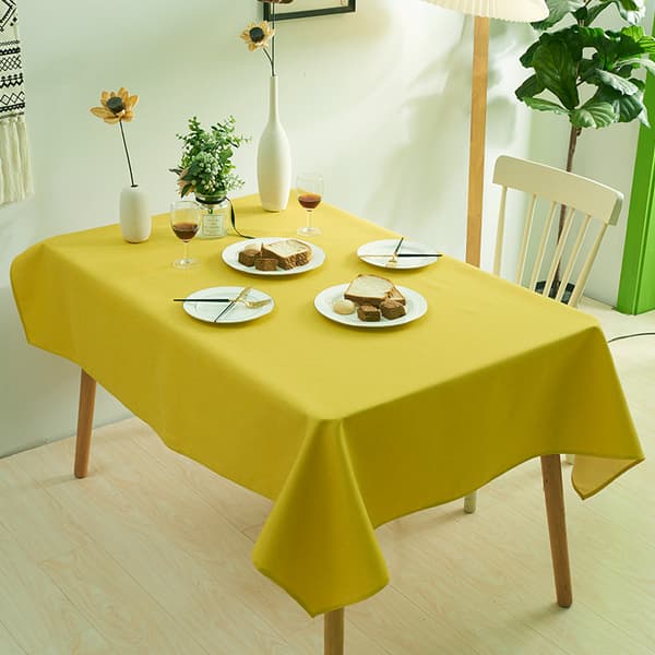 Rektangulär Duks (140 x 200 cm) Essentiel Honey, Polyester