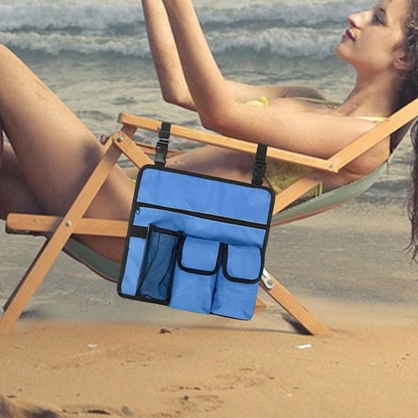 Strandstolsetets opphengslagringstaske med flere funksjoner