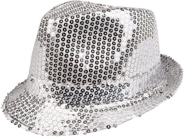 Glitterhatt, unisex, discooutfit, discotillbehör, karneval