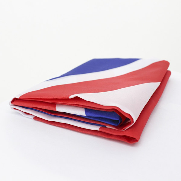 1 x 90x150cm Britisk flag - Lyse farver, UV-bestandig - Canvas