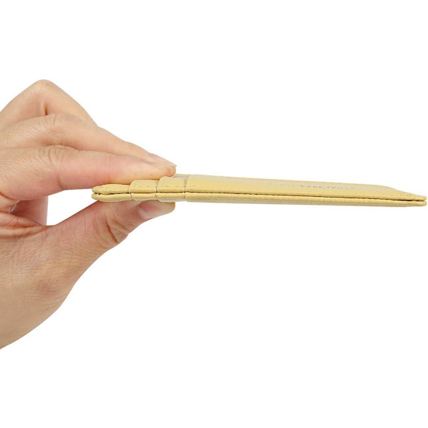 Smal Minimalistisk Plånbok med Dragkedja - Gul - One Size