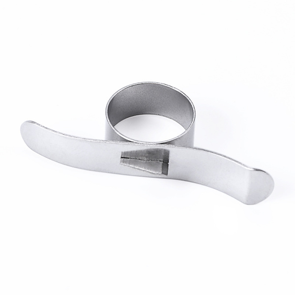 1 Stycke Rostfritt Stål Apelsinöppnare Finger Ring Apelsin