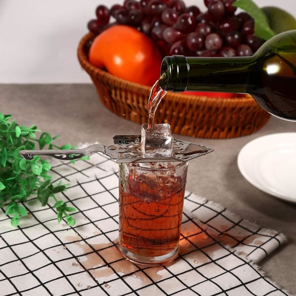 1 stk. rustfrit stål Absint ske med hul vermouth ske