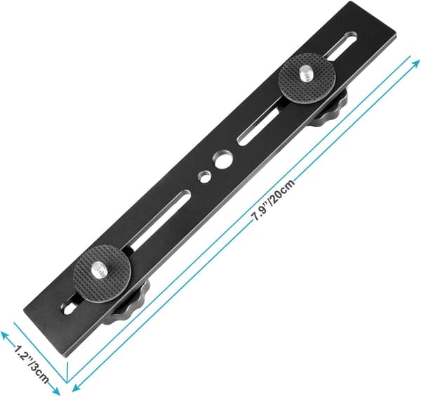 1 Stk. 3D Stereo Kamera Tripod Stativ (Sort)