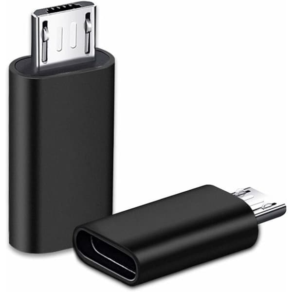 2 kappaletta USB C -sovitinta, Micro USB - USB C, USB C -sovitin Micro USB -liittimeen