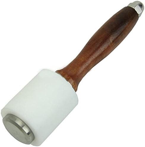 1 stk Træ-Læder Hammer, Mallet Læderarbejde Nylon Hoved Håndværk