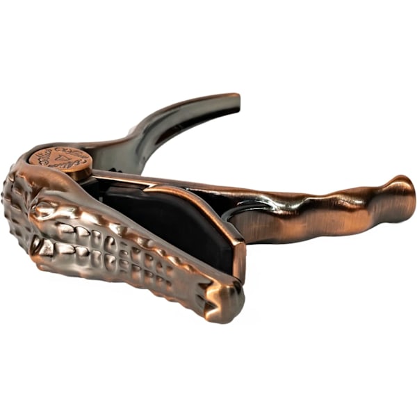 Gitar-Capo for akustiske og elektriske gitarer - Alligator-formet aluminium-legering akustisk gitar-Capo med muslingeskal