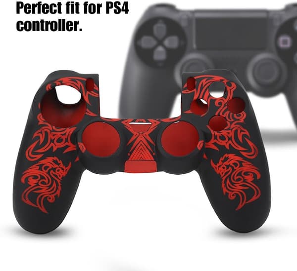 1 st PS4-kontrollskydd, silikonkontrollskydd, mjukt
