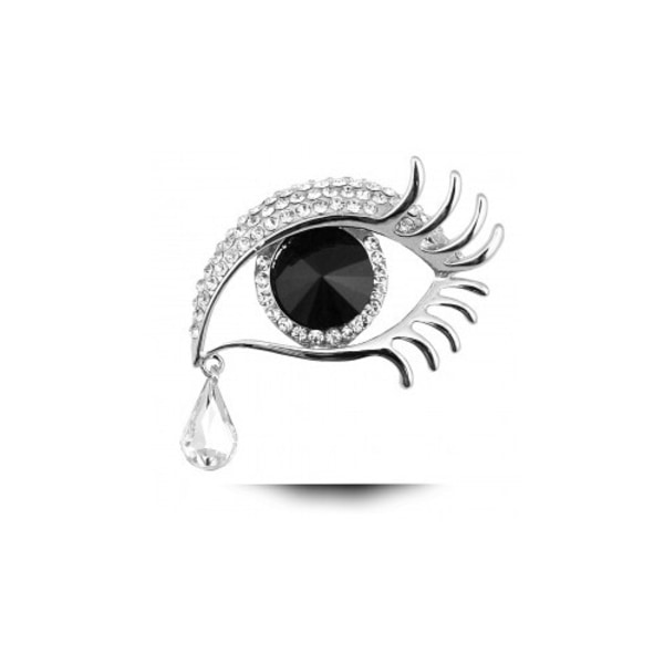 Angel's Tear Rhinestone Broche Nål Dækket Sjal Klip