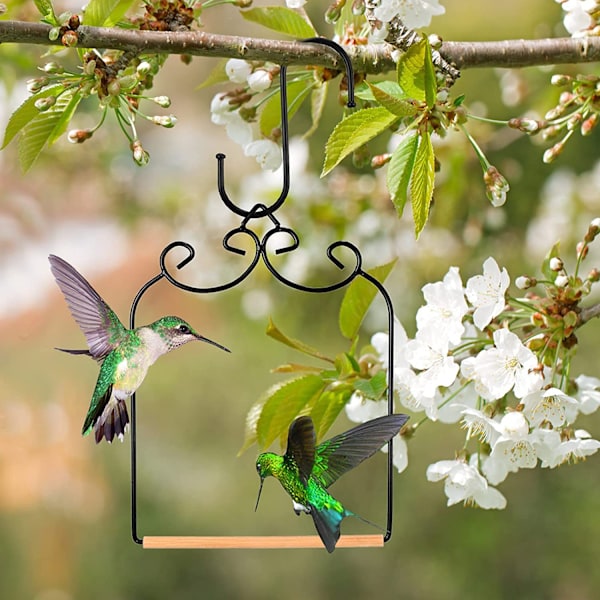 1 kpl Patio-koriste Hummingbird Seisova Rauta-keinu Linnut