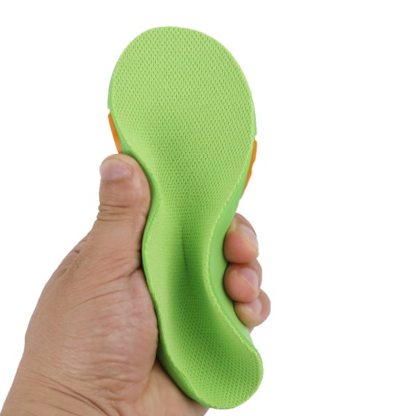 Vihreät kaari tuet lasten pohjallisiin, kaari tuet