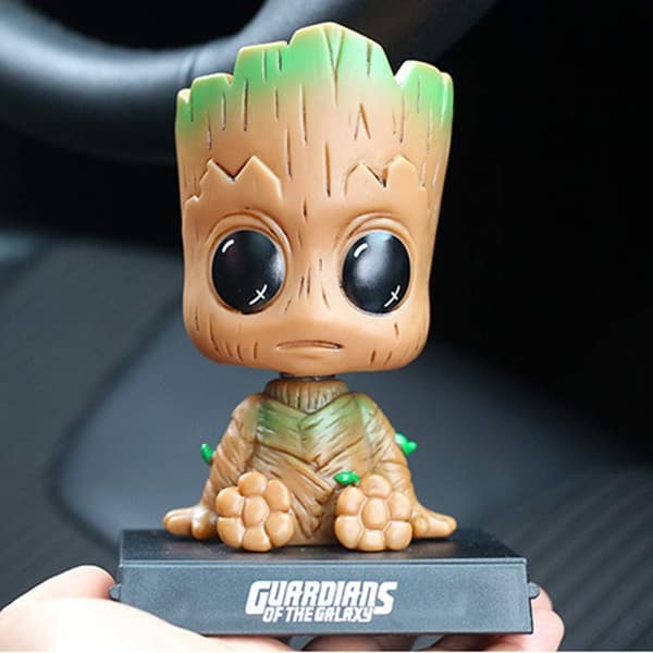 Søt bil dashbord bobblehead-dukke, superhelt A