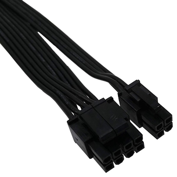 2x Cpu 8-nastainen naaras Cpu 8-nastainen Atx 4-nastainen uros virtalähteen muuntaja-adapterin jatkokaapeli yhteensopiva