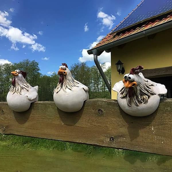 Hagedekorasjon Kylling Hagepæl Kyllingdekorasjon Hage