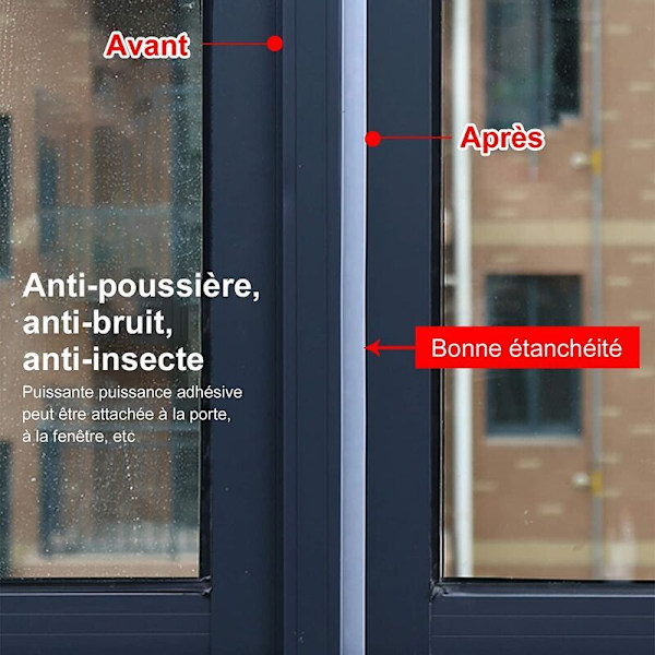 Ovitiiviste 10M x 3.5CM Liimaovitiiviste Anti-Col
