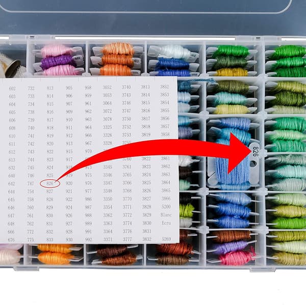 Broderi opbevaringsboks sæt, viklebræt, viklemaskine,