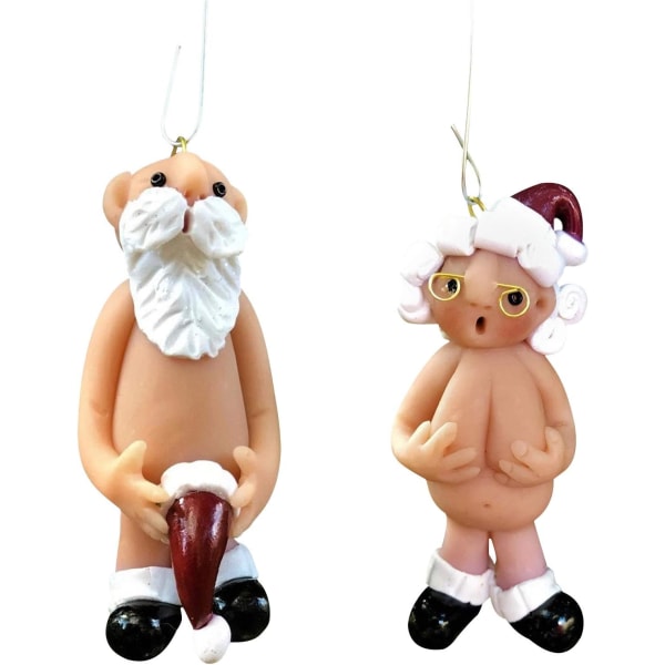 2 Sjov Julemand Julepynt, Sokker og Hatte