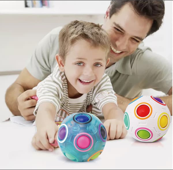 Magic Rainbow Ball Regnbue Magic Regnbue Ball Puslespil Terning Terning til