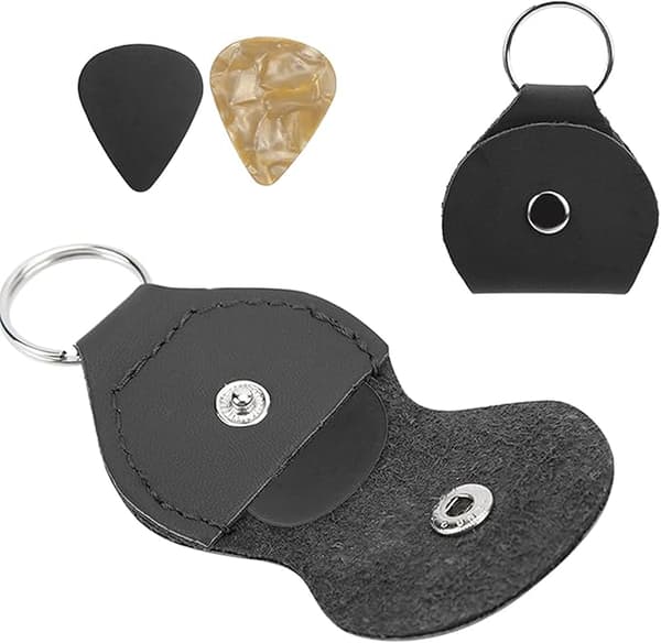 Blød PU Læder Nøglering Opbevaringsæske Guitar Tilbehør Gave til