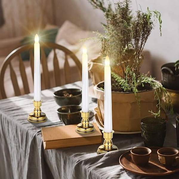 3 st Flameless Spetsljus, Batteridrivna LED-Ljus med