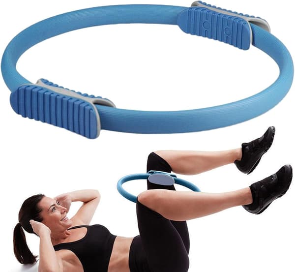 1 stk Blå Pilates Ring - Bærbar Kroppsring, for Kvinner Tilgjengelig