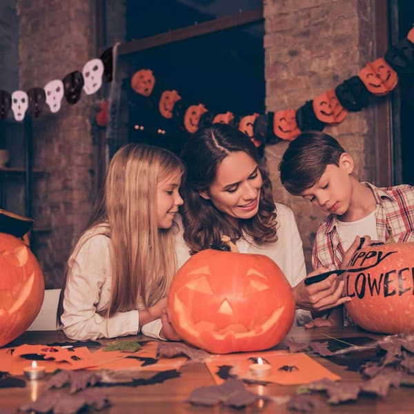 Halloween-dekorasjon, Halloween-girlandbanner, Gresskar