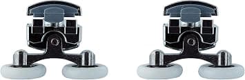 Duschdörrrullar 23mm Övre och Nedre (4-pack) Zink-legering -