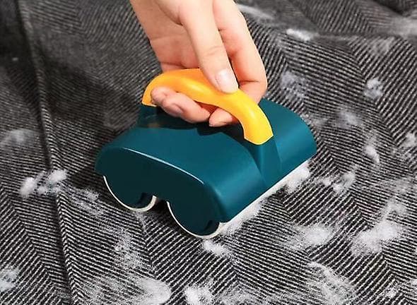Grøn dobbelthjulet kæledyrshår epilator
