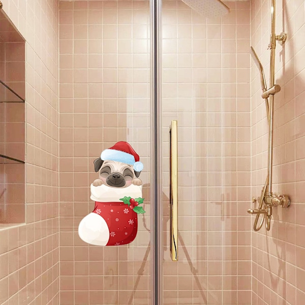 6-delt Toilet Sticker Julepyntssæt