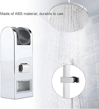30*15 Skydeskinne Bruseshovedholder, Krom ABS Justerbar