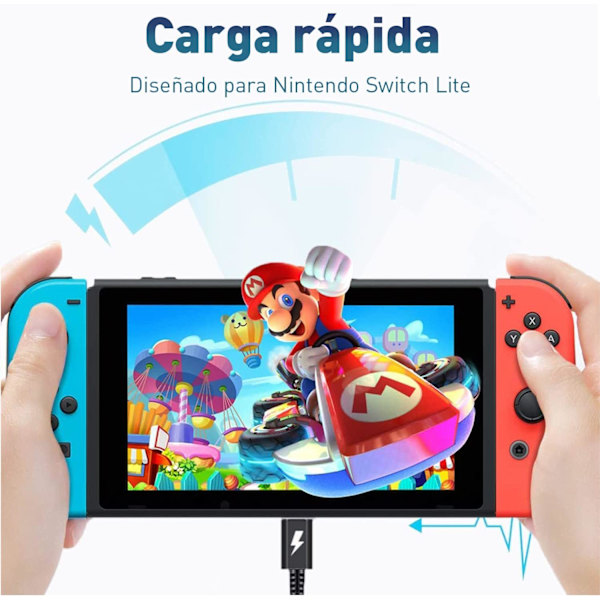 1,8M Oplader til Nintendo Switch, Hurtig Opladning AC Adapter Dobbelt Spænding 45W 15V 2,6 A, Kompatibel med Laptop Mode/