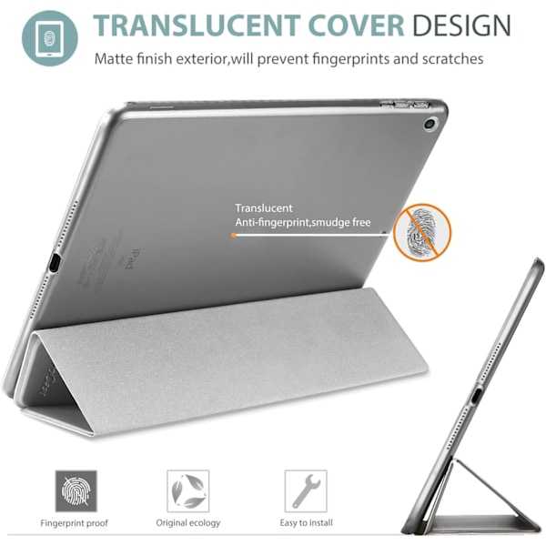Smart Case til iPad 9,7 tommer iPad 6. / 5. generation Case 2018 2017 (Model: A1893 A1954 A1822 A1823), Ultra tynd let