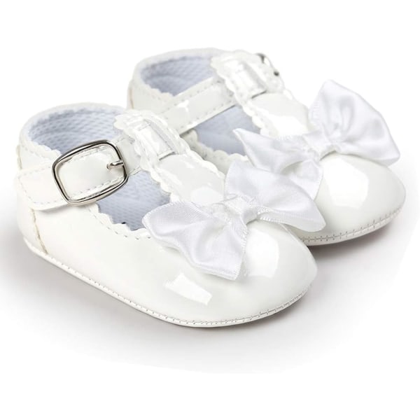 Båge Första Steget Flicka Ballerina Baby Flicka Sko Mjuk Halksäker Sula