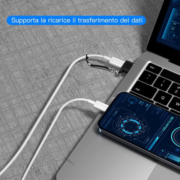 USB-C - USB-sovitin, USB-uros - USB-C -naaras, Musta [2 kpl]