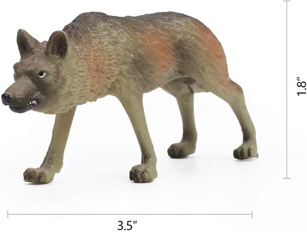 7 st Wolf Toy Figurines Set Wolf Animals Figures (Wolf Set A)