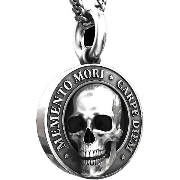 Memento Mori -kaulakoru Carpe Diem -riipus 3D-kallonaulakoru minulle