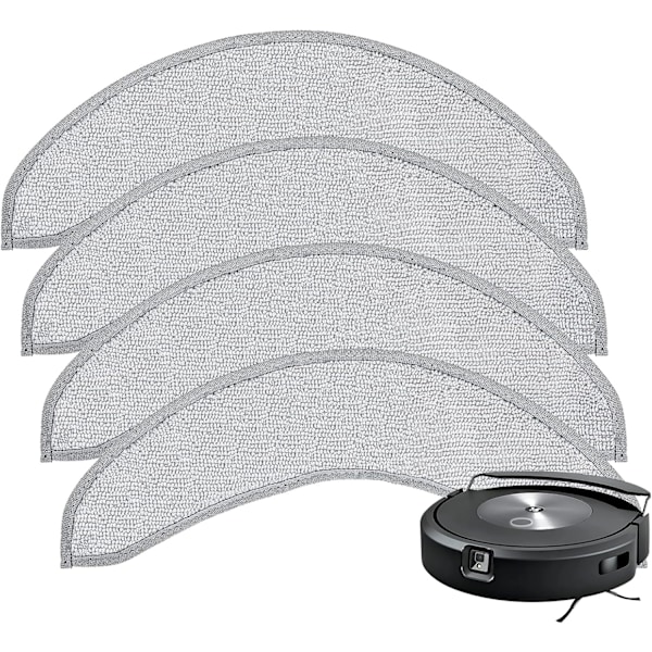 4-pakks erstatningsmoppputer for i-Robot Roomba Combo j7+/ j9+ tilbehør