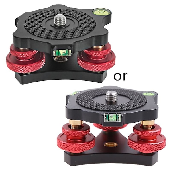 Tripod Leveler Nivåbas Med 3x Vattenpass Aluminiumlegering Hållbar Användning