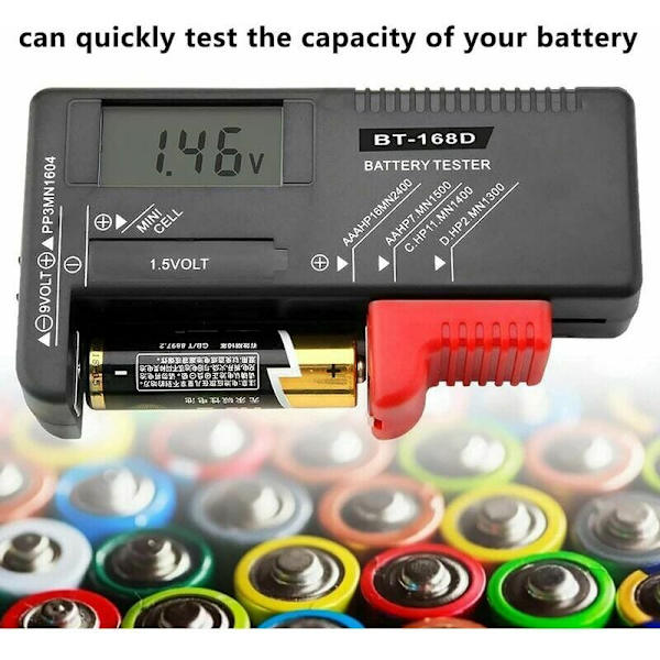 Digital batteritestare, universell batteritestare, batteritestare,