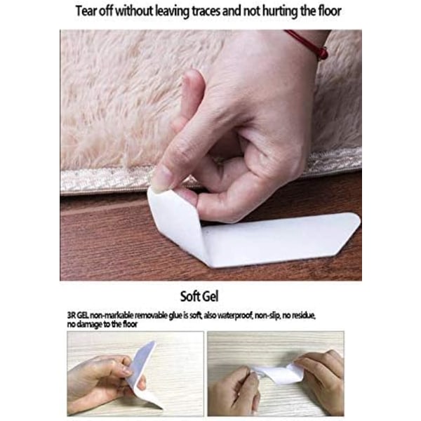 Anti-slip sort måtte, gulvmåtte, fastgjort, vaskbar med vand