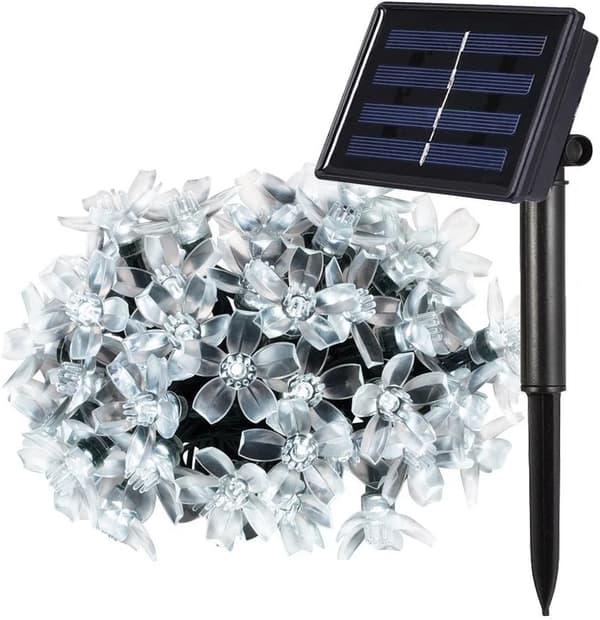 50LED Solcellelys Kirsebærblomst Feelysslyng 50LED 8